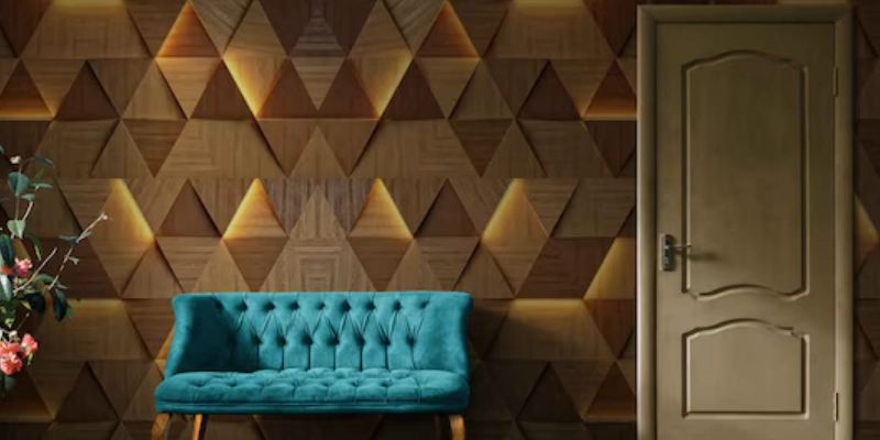 A stunning 3D and textured illusion wallpaper that adds depth and dimension to any wall.