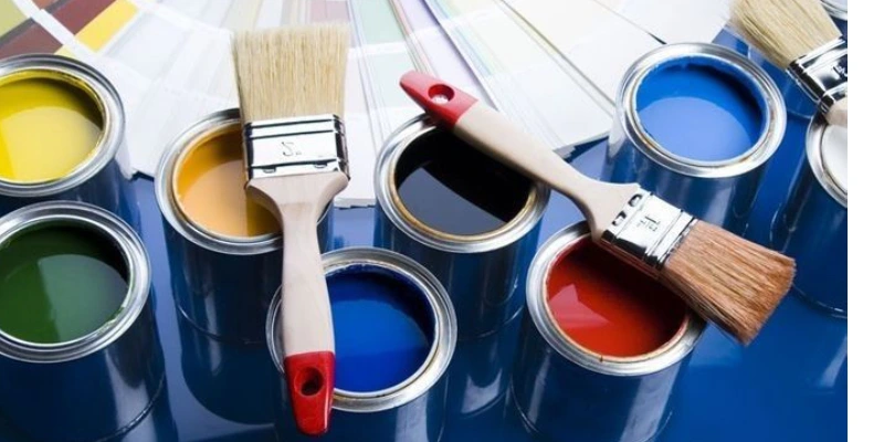 Interior door painting in bold shades, weather-resistant paint for wood, metal, or fiberglass doors.